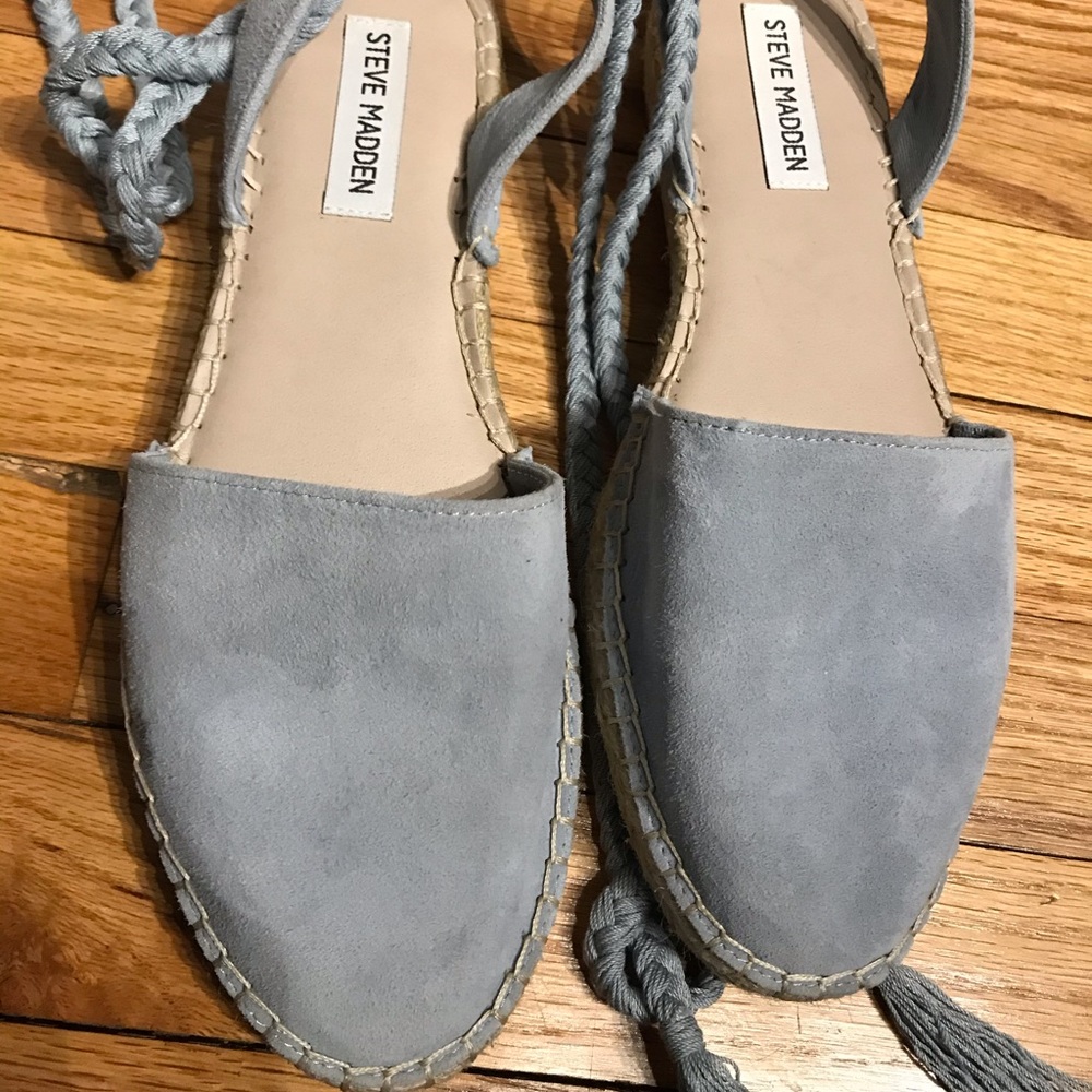 Steve Madden Mesa Espadrilles Coastal Cottage tie rope flat sandals pastel 9 - Picture 9 of 11